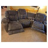 HomeStretch Power Reclining Sectional Sofa with Control Wand