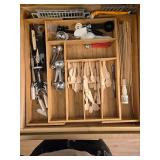 Comprehensive Kitchen Utensil Drawer Set with Bamboo Organizer