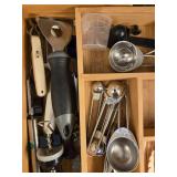 Comprehensive Kitchen Utensil Drawer Set with Bamboo Organizer