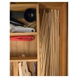 Comprehensive Kitchen Utensil Drawer Set with Bamboo Organizer