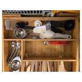 Comprehensive Kitchen Utensil Drawer Set with Bamboo Organizer