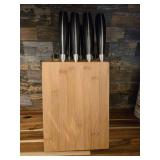 Emeril Knife Block Set with Bamboo Holder