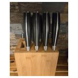 Emeril Knife Block Set with Bamboo Holder
