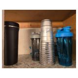 Vintage Whiskey Glasses and Assorted Drinkware