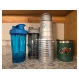 Vintage Whiskey Glasses and Assorted Drinkware