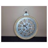 Rustic Metal and Wood Decorative Wall Clock