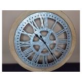 Rustic Metal and Wood Decorative Wall Clock
