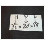 Metal and Glass Side Table with Lower Shelf