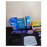 Assorted Kitchen Plastic Wrap, Foil, and Storage Solutions Set - quantities unverified