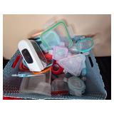 Collection of Kitchenware including Silicone Molds and Storage Containers