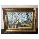 Vintage Landscape Painting 