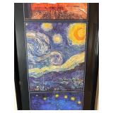 Framed Van Gogh Art Prints Collection - 37 x 12.5 Inches
