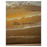 Peter Sanders Seascape Oil Painting in Ornate Frame