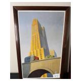 Set of 2 Framed Urban Landscape Prints