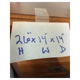 Wooden 3-Drawer Nightstand with Metal Handles