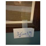 Pair of Framed Modernist Cityscape Art Prints