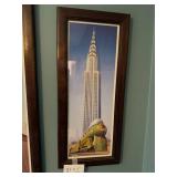 Pair of Framed Modernist Cityscape Art Prints