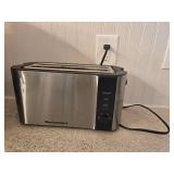 Elite Gourmet Stainless Steel 4-Slice Toaster with Reheat and Defrost Functions