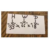 Antique Green Wooden Dresser with Nine Drawers