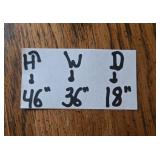 Oak Tallboy Dresser with Brass Tone Handles