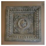 Vintage Ornate Wall Art Panel with Floral Design