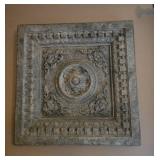 Vintage Ornate Wall Art Panel with Floral Design
