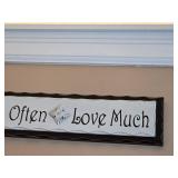 Live Well Laugh Often Love Much Decorative Wall Sign