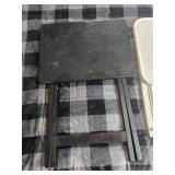 Set of 2 Folding TV Trays - Black and White