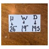 Set of 2 Folding TV Trays - Black and White