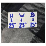 Set of 2 Folding TV Trays - Black and White