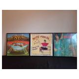Collection of 7 Framed Vintage Vinyl Record Covers