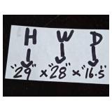 Dark Wood Nightstand with Drawer and Shelf