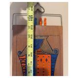 Vintage Wood Cribbage Board with Playing Pegs