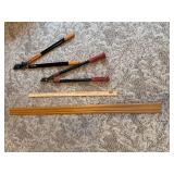 Fiskars Bypass Lopper and Anvil Pruner Set with Wooden Ruler
