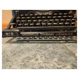 Vintage Underwood No. 5 Typewriter