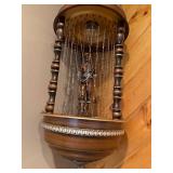 Vintage Hanging Rain Oil Lamp with Fisherman Figurine