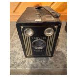 Collection of Vintage Cameras: Brownie and Rival Models with Flash Units