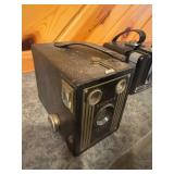 Collection of Vintage Cameras: Brownie and Rival Models with Flash Units