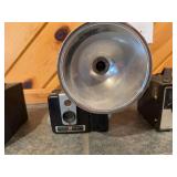 Collection of Vintage Cameras: Brownie and Rival Models with Flash Units