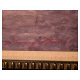 Leonard Mizerek Framed Original Oil Painting 16" x 58"