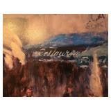 Leonard Mizerek Framed Original Oil Painting 16" x 58"