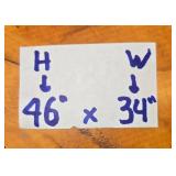 Framed Paris Eiffel Tower Painting 46" x 34"