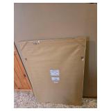 Large Rectangular Wall Mirror with Ornate Silver Frame