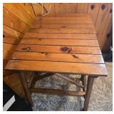 Pair of Rustic Wooden Side Tables