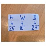 Pair of Rustic Wooden Side Tables