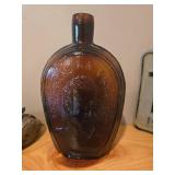 Vintage Wooden Duck, Antique Bottle, and Minnesota License Plate Collection