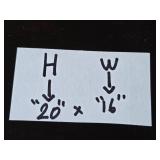 Framed Artwork of Classic Van with Forest Scene 20x16 Inches