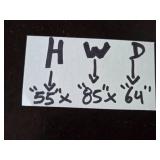 Queen Size Bed Frame with Headboard and Bedding Set