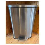 Brushed Stainless Steel Step Trash Can