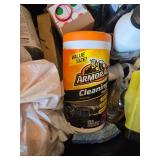 Assorted Home Improvement and Cleaning Supplies with Holiday Stocking